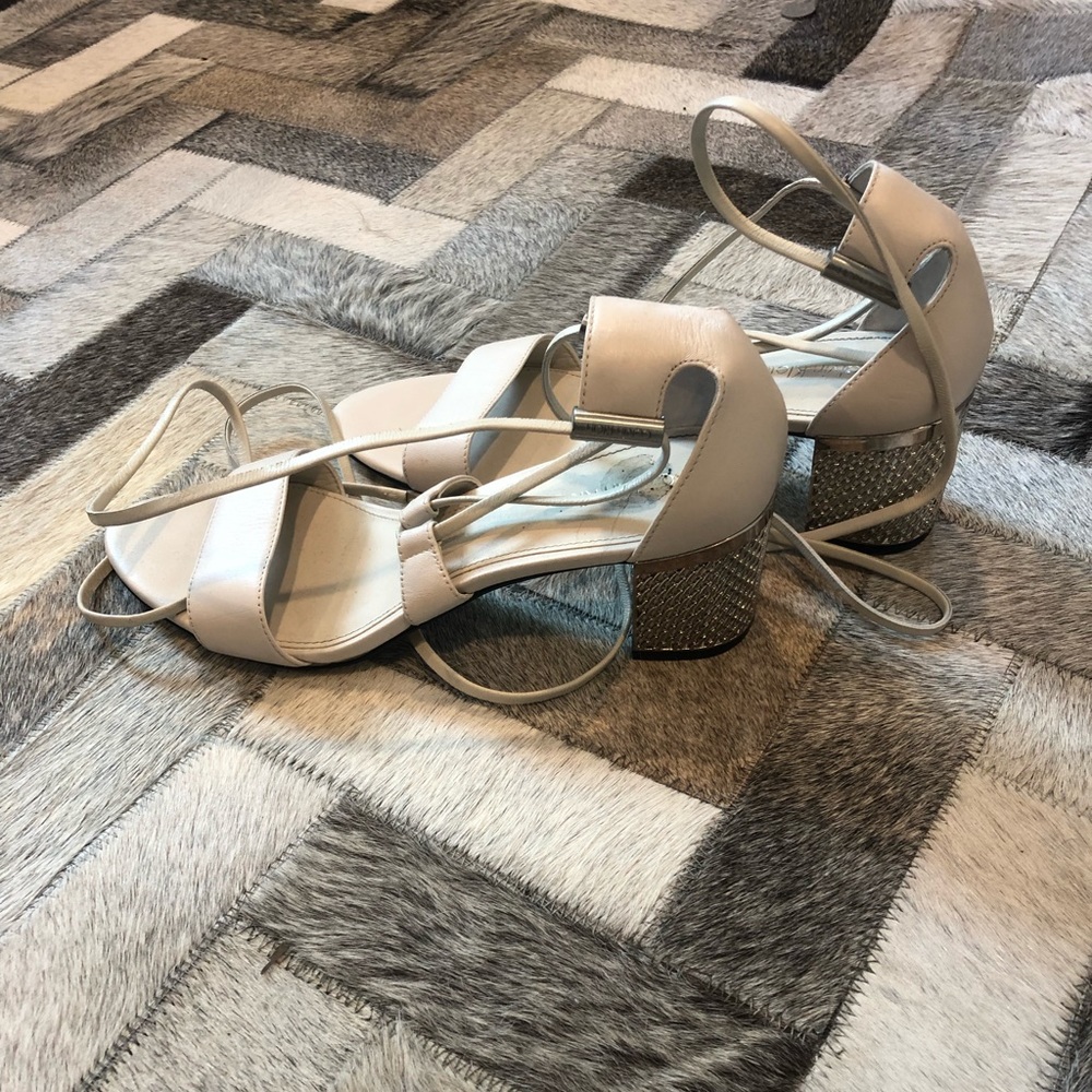 White CALVIN KLIEN heels